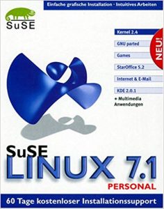 SuSE Linux 7.1 - cover image by Oliver Labs