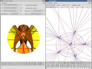 Screenshot of the cubic surface illustration software by Oliver Labs